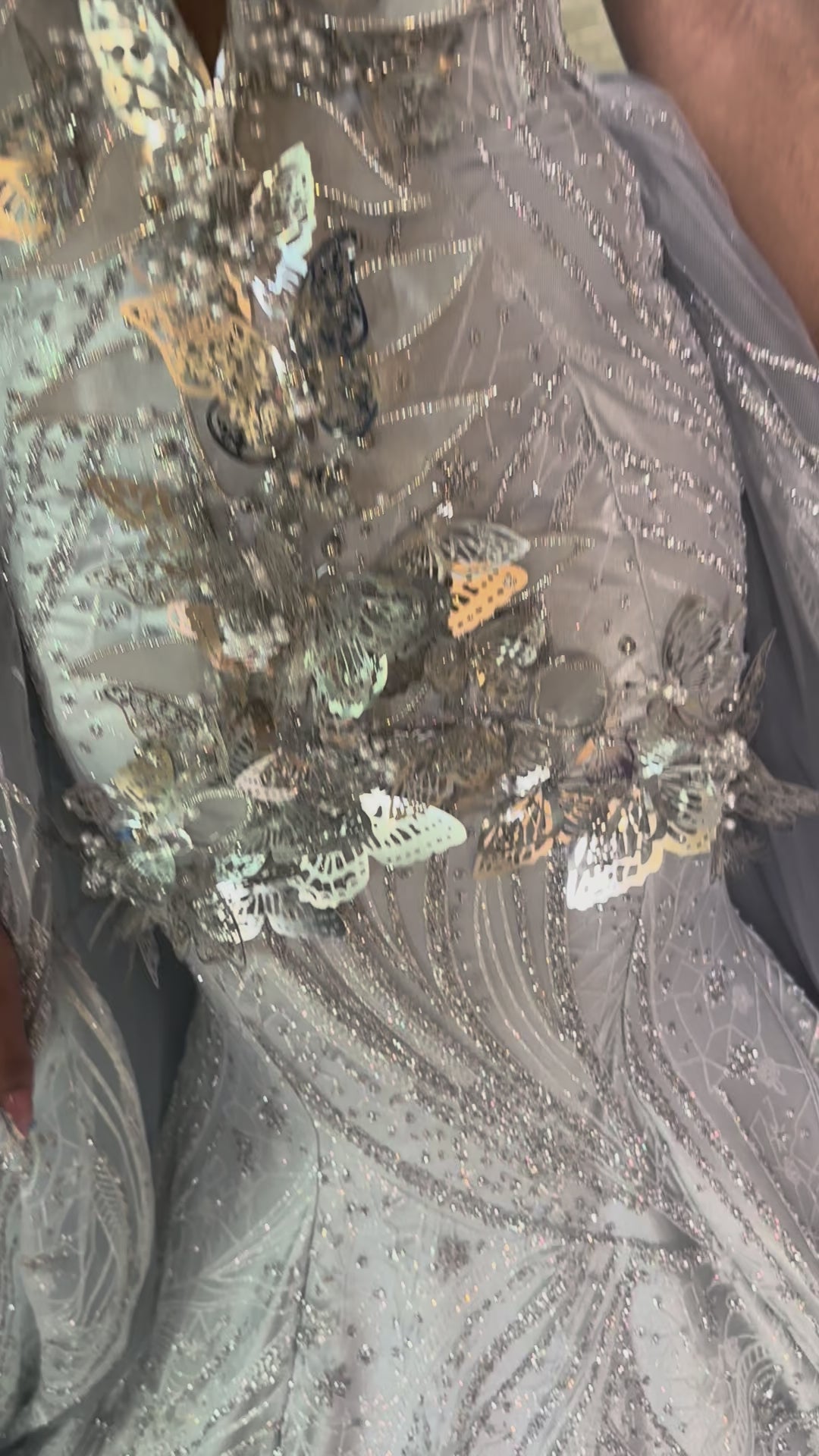 Butterfly Dream Glitter Gown