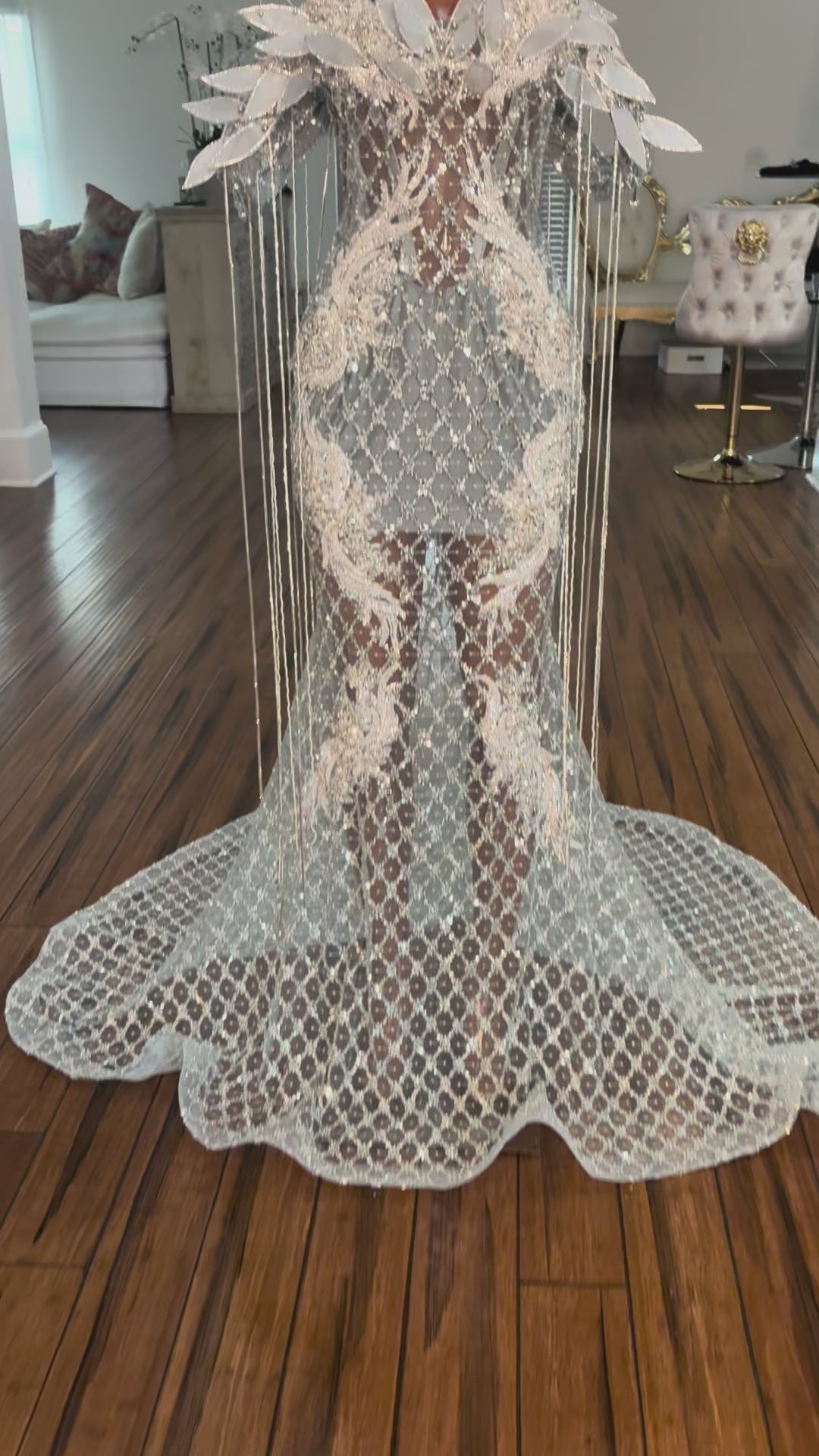 Crystal Wings Gown