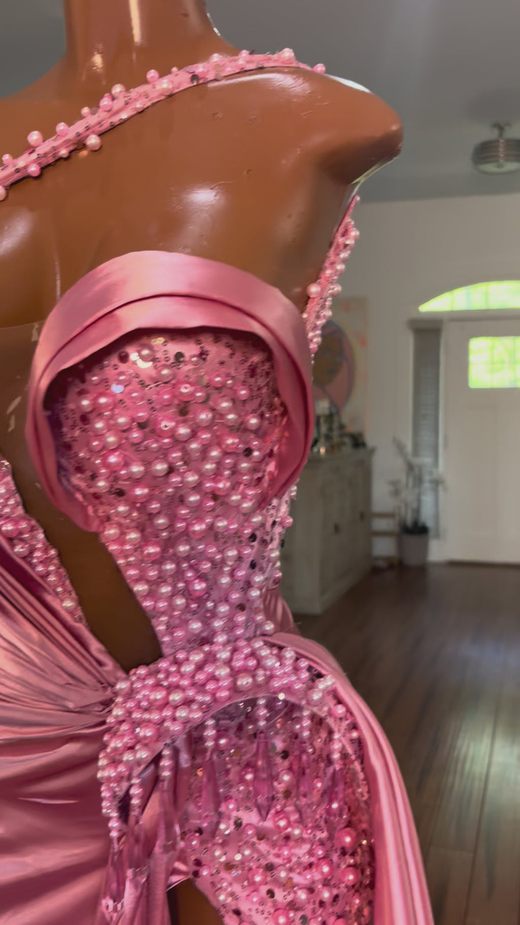 Bubblegum Barb Gown