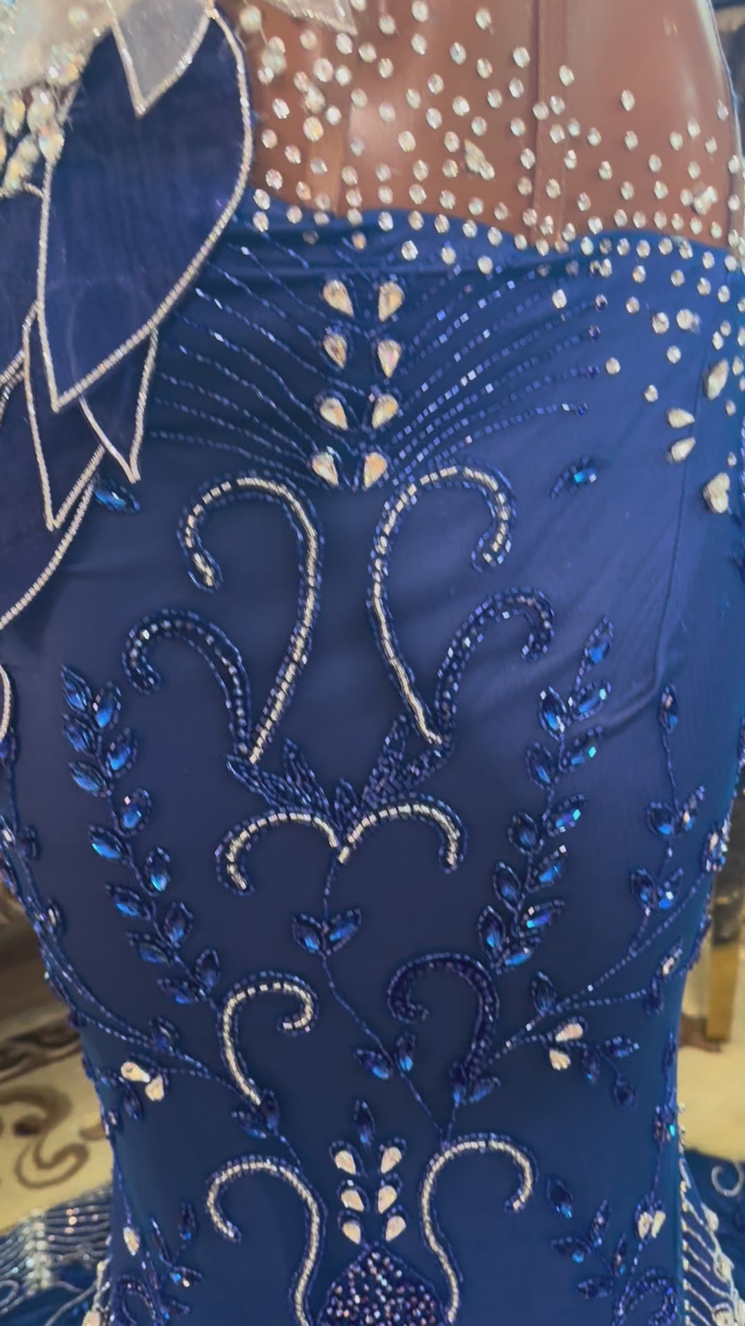 Sapphire Showers Gown