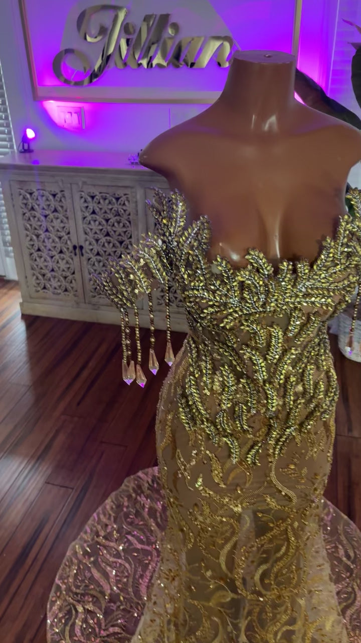 Golden Leaves Gown